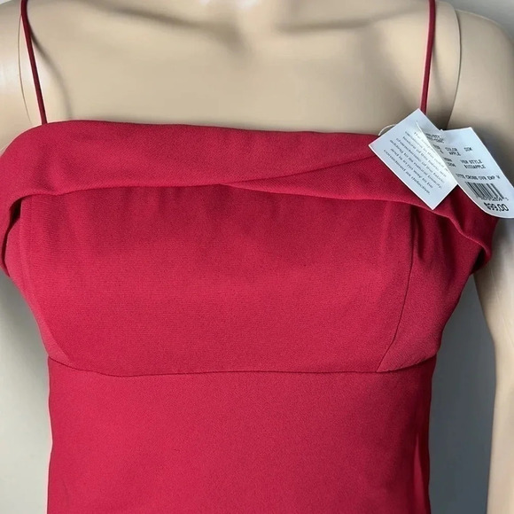 Y2K MICHEALANGELO dress size 6.NWT, red,maxi,fitted,lined,classy,spaghetti strap - Picture 5 of 16